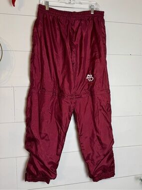 Vintage Fubu Windbreaker Ankle Zip Lined Track Pants Convertible Zip Off Shorts
